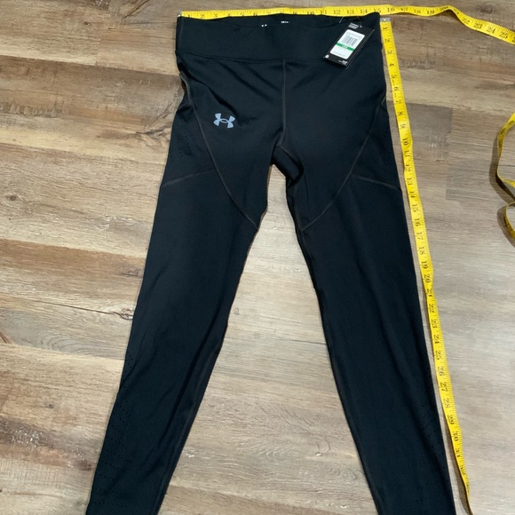 Under Armour Men’s Speed Pocket Cold Gear Compression Tights 1361489 Black Sz L - Picture 8 of 11